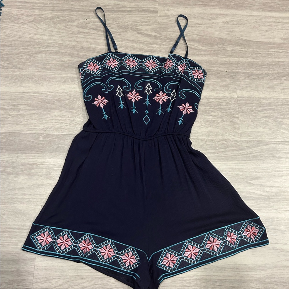 Embroidered Romper